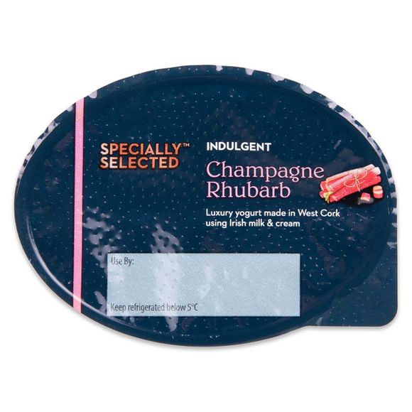 Indulgent Champagne Rhubarb Yogurt 150g Specially Selected